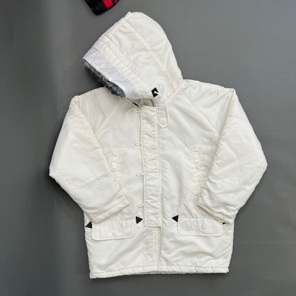 Japanese Military Fur Lined Zip Puffer Flight Jacket - Picture 3 of 16
